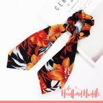 Fire Lily Ink Ponytail Scarf