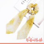 Cloudy Lemonade Ponytail Scarf