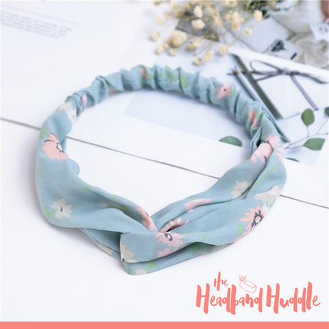 Sky Full of Flowers Chiffon Headband