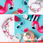 Pink Flamingo Dance Chiffon Headband