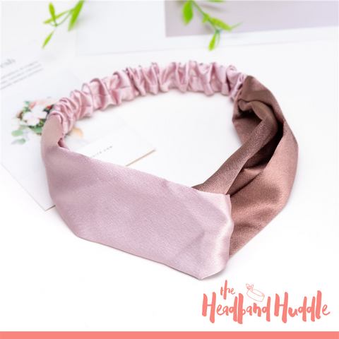 Dusty Rose x Maude Dual Tone Silk Headband